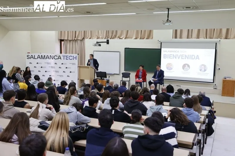 Jornada ‘Inteligencia Artificial y sostenibilidad: transformando el mundo empresarial’, un evento de Salamanca Tech en la Facultad de Economía y Empresa de la USAL. Foto de David Sañudo
