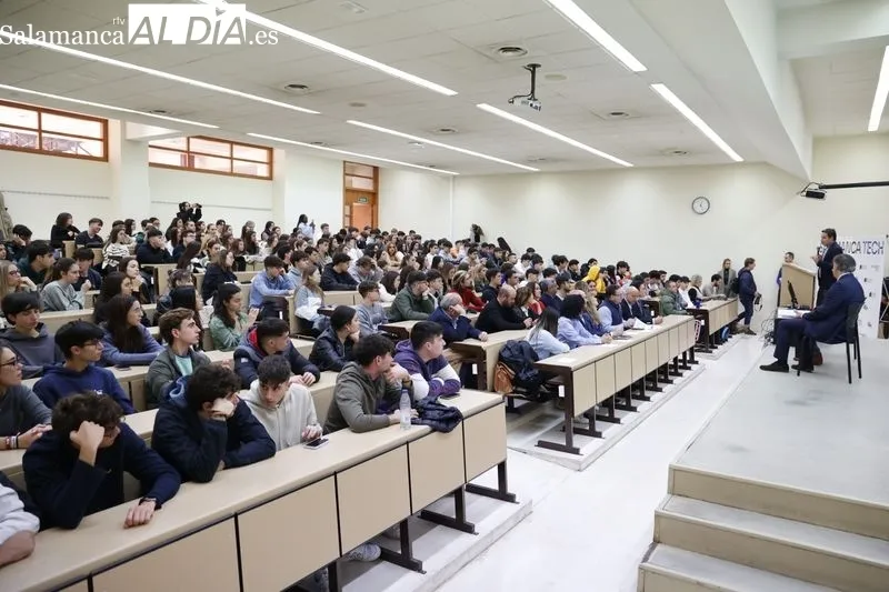Jornada ‘Inteligencia Artificial y sostenibilidad: transformando el mundo empresarial’, un evento de Salamanca Tech en la Facultad de Economía y Empresa de la USAL. Foto de David Sañudo