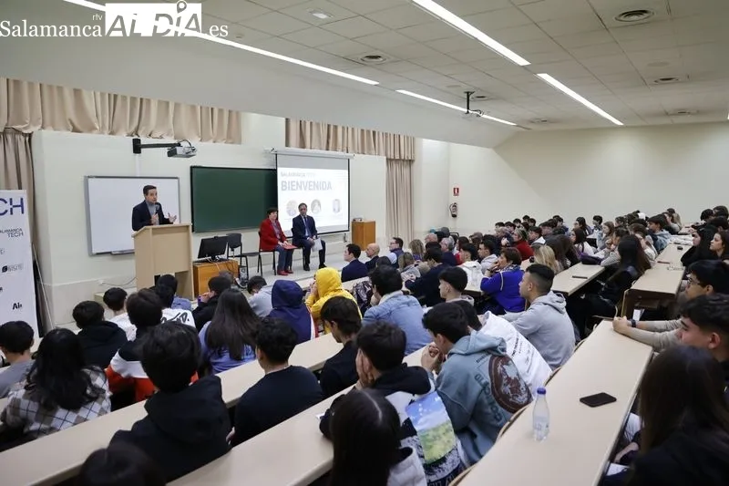 Jornada ‘Inteligencia Artificial y sostenibilidad: transformando el mundo empresarial’, un evento de Salamanca Tech en la Facultad de Economía y Empresa de la USAL. Foto de David Sañudo