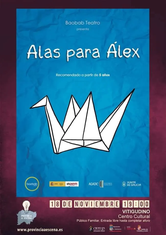 Foto 2 - 'Alas para Alex', teatro familiar este s&aacute;bado en Vitigudino