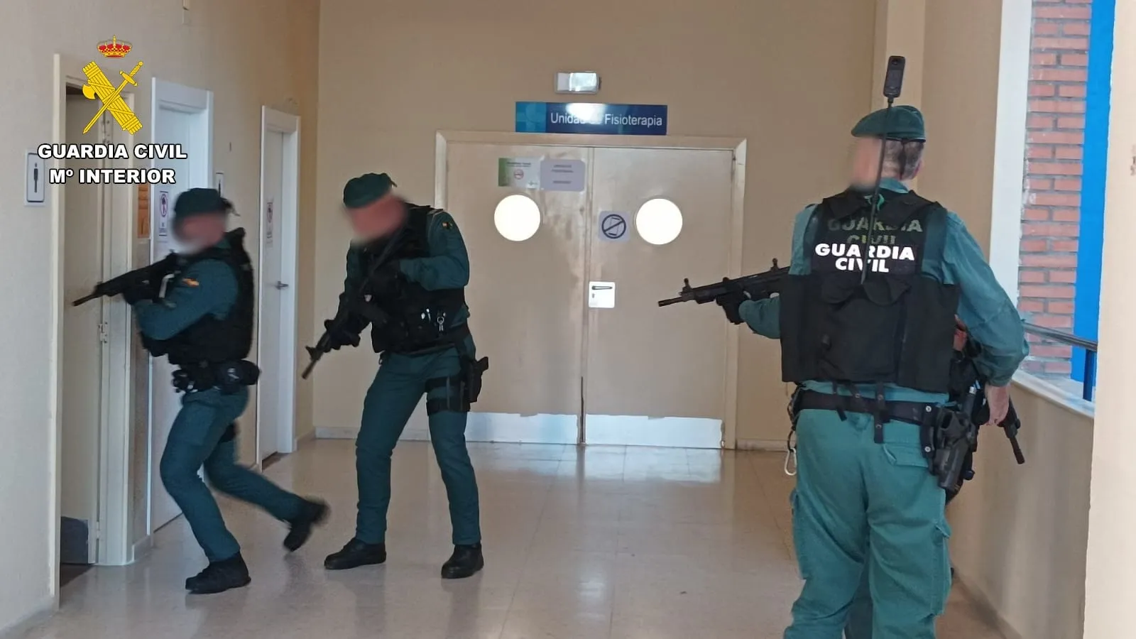 Simulacro de la Guardia Civil en Peñaranda. Foto G. Civil