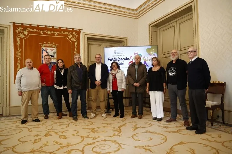 Presentación en el Ayuntamiento de Salamanca del II Encuentro de Participación Local para dar una mayor visibilidad a la labor de las asociaciones en los barrios de la ciudad. Foto de David Sañudo