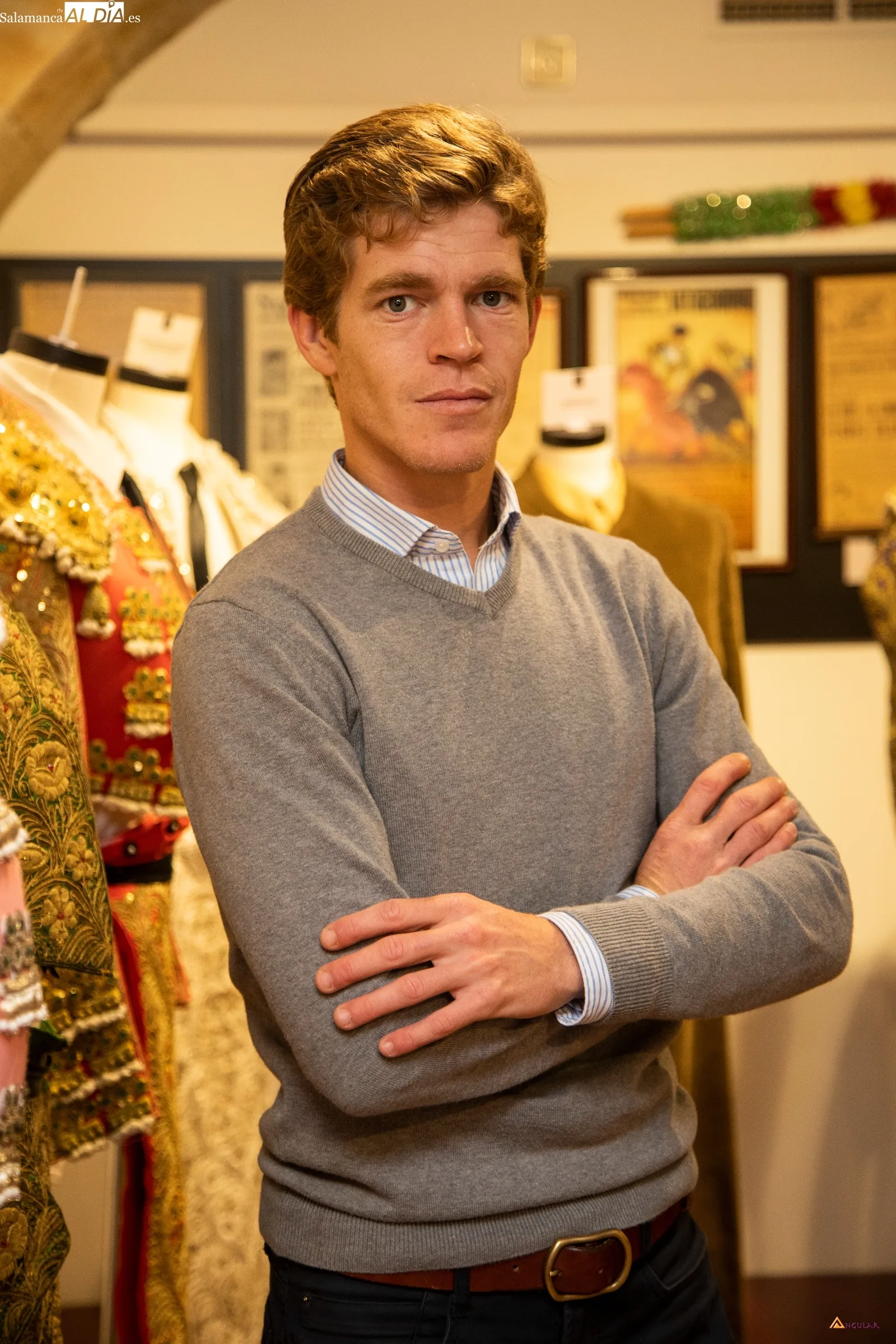 Borja Jiménez en el Museo Taurino de Salamanca. | Fotos: Pablo Angular