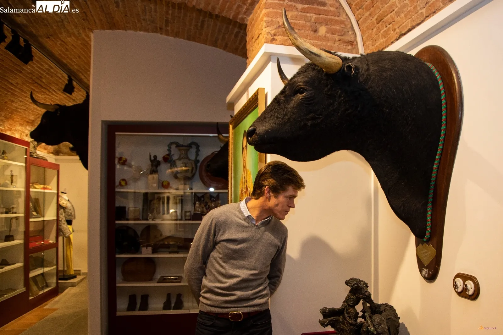 Borja Jiménez en el Museo Taurino de Salamanca. | Fotos: Pablo Angular
