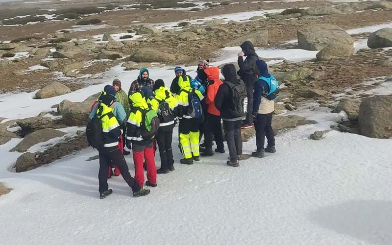 Se suspende el operativo de búsqueda del montañero en la sierra de Béjar por las malas previsiones meteorológicas