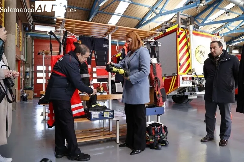 Nuevo material para facilitar la labor de los Bomberos de Salamanca. Foto de David Sañudo