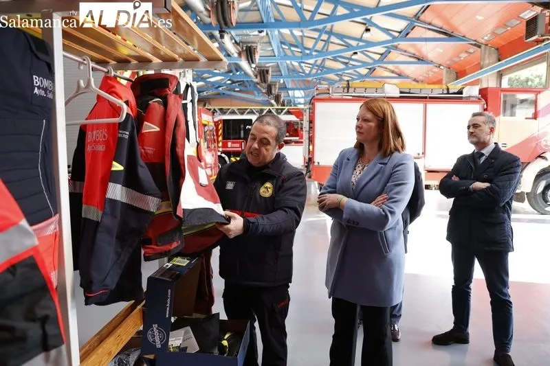 Nuevo material para facilitar la labor de los Bomberos de Salamanca. Foto de David Sañudo