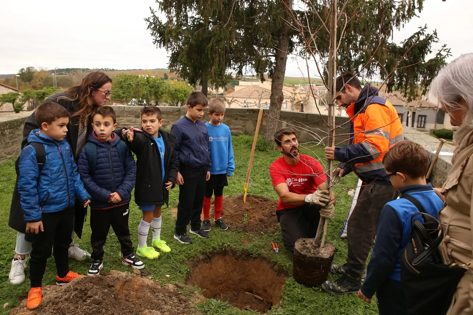 Foto 2 - C&aacute;ritas planta un &aacute;rbol para simbolizar un futuro mejor