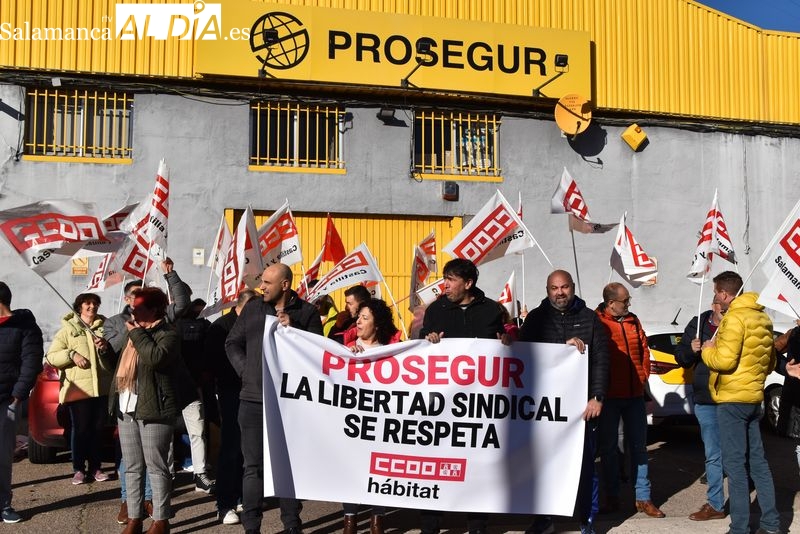 Salamanca: Protesta de CCOO ante Prosegur
