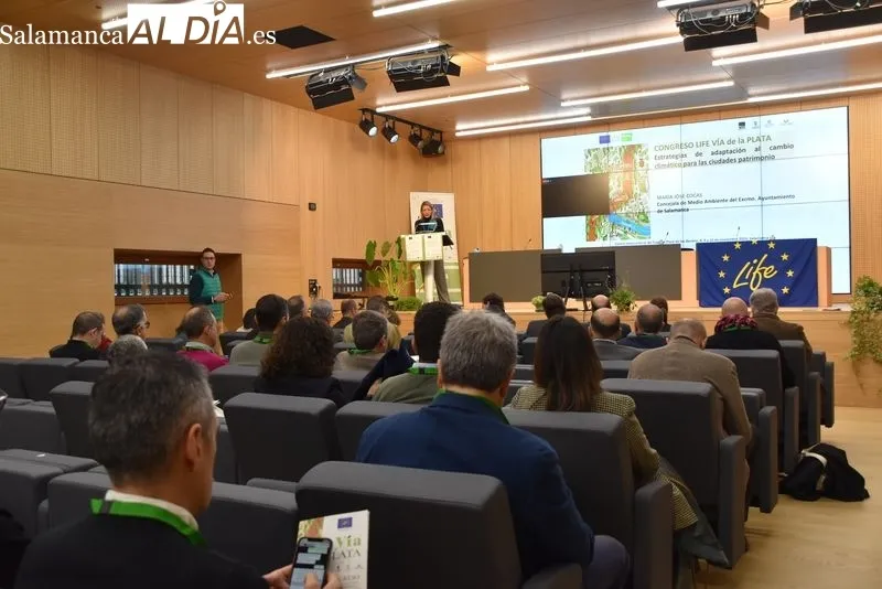 Jornada inaugural del Congreso LIFE Vía de la Plata, en el Centro Internacional del Español de la Universidad de Salamanca. Foto de Vanesa Martins