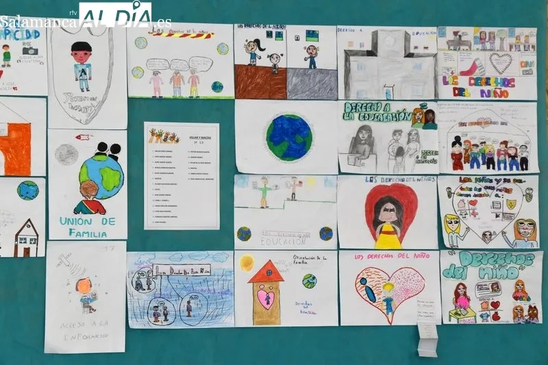 Foto 5 - Escolares salmantinos reivindican con sus dibujos &lsquo;Los derechos de la infancia&rsquo;