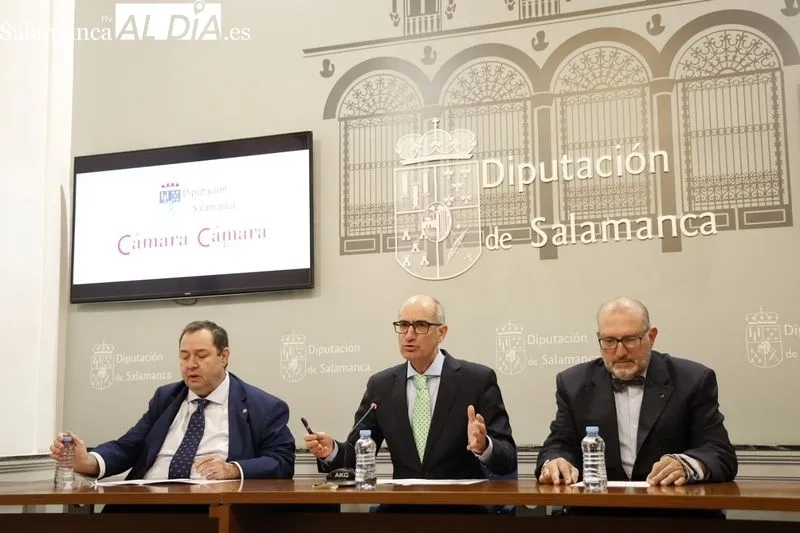 Convenio de colaboración entre la Diputación y los viveros de empresas en la provincia, ubicados en Béjar, Ciudad Rodrigo y Peñaranda de Bracamonte. Foto de David Sañudo