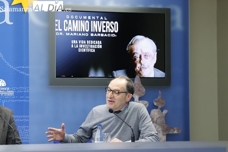 Presentación del del documental 'El camino inverso' sobre Mariano Barbacid. Foto de David Sañudo