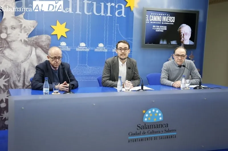 Presentación del del documental 'El camino inverso' sobre Mariano Barbacid. Foto de David Sañudo