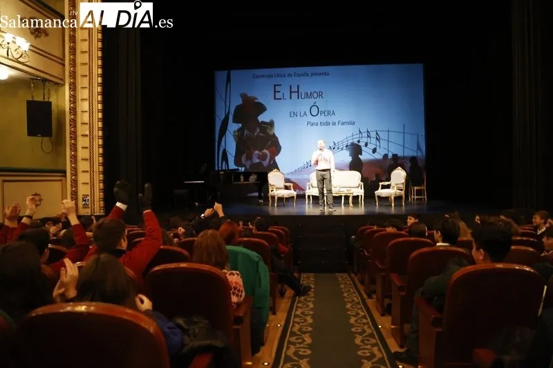 Concierto didáctico “El humor en la ópera”, interpretado por la compañía Camerata Lírica. Foto de David Sañudo