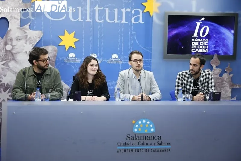 Presentación en la Sala de la Palabra del montaje de la compañía salmantina Lunática Producciones ‘Ío’, que se estrenará en la Sala B del Caem. Foto de David Sañudo