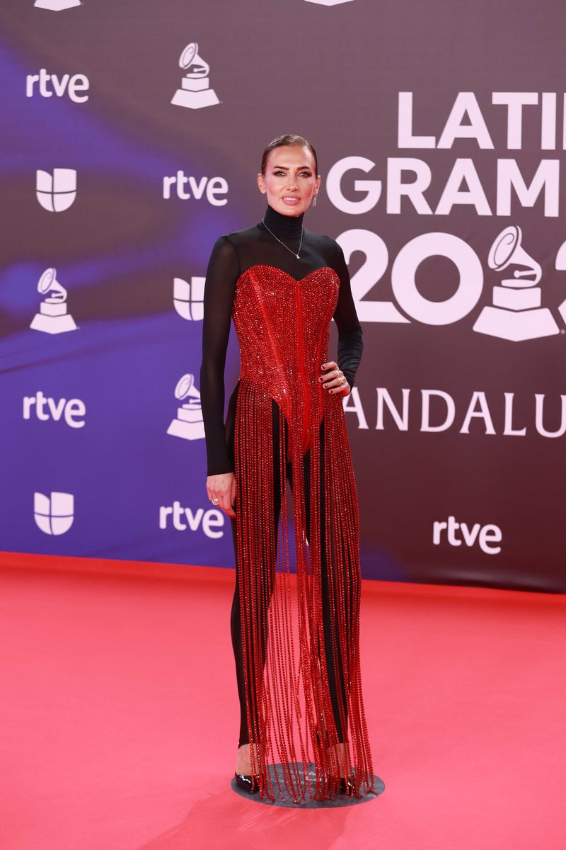 Nieves Álvarez en la alfombra roja de los Latin Grammy 2023 - ROCÍO RUZ / EUROPA PRESS