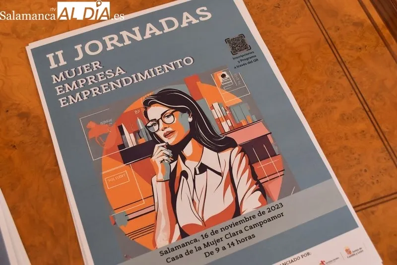 La concejala de Familia e Igualdad de Oportunidades, Miryam Rodríguez, presenta las II Jornadas ‘Mujer, Empresa y Emprendimiento’ en colaboración con la Asociación de Empresarias de Salamanca. Foto Vanesa Martins