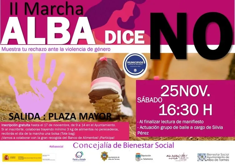 Foto 2 - Alba celebrar&aacute; la II marcha familiar &lsquo;Alba dice NO&rsquo; con motivo del 25 -N
