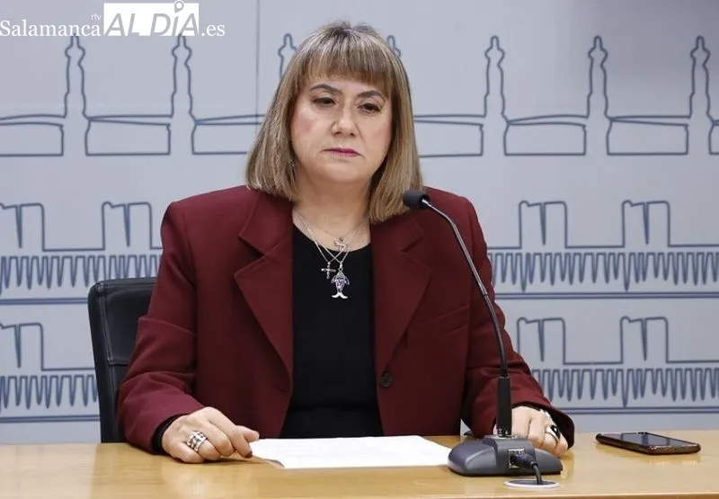 María García, concejal del PSOE en el Ayuntamiento de Salamanca. Foto de David Sañudo