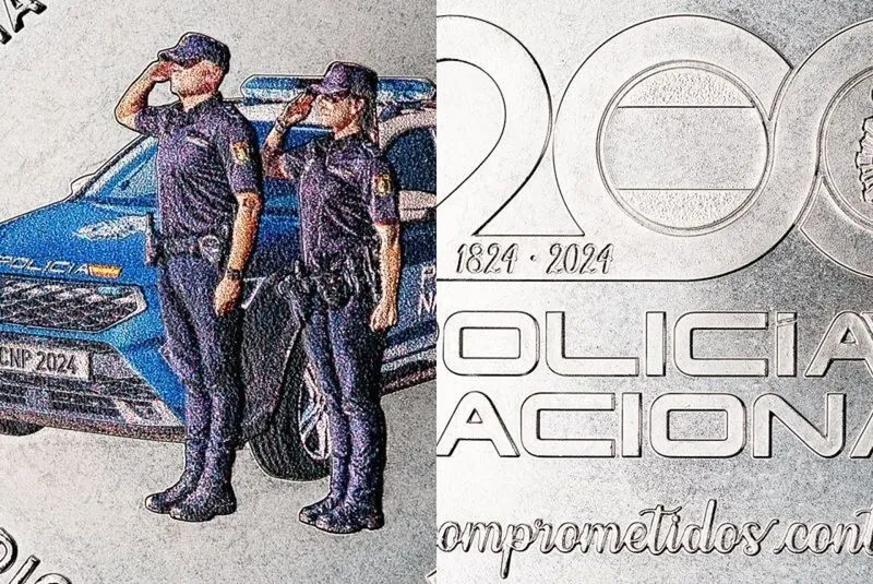 Con motivo de la celebración de los 200 años de la Policía Nacional, la Real Casa de la Moneda acuñó una medalla especial, dedicada a esta efeméride