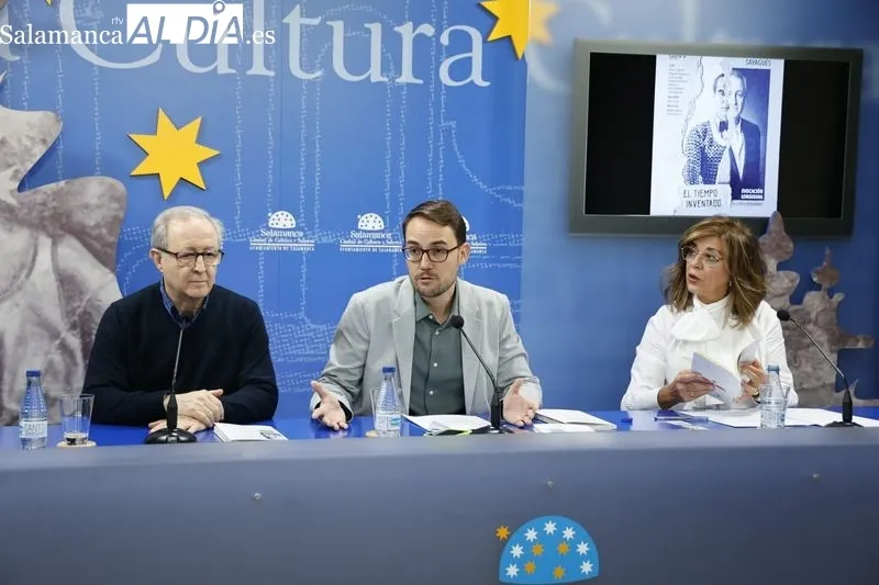 Presentación en la Sala de la Palabra del estreno absoluto de ‘El Tiempo inventado’, una obra dedicada a Federico García Lorca, escrita por Isabel Bernardo y dirigida por José Antonio Sayagués. Foto de David Sañudo