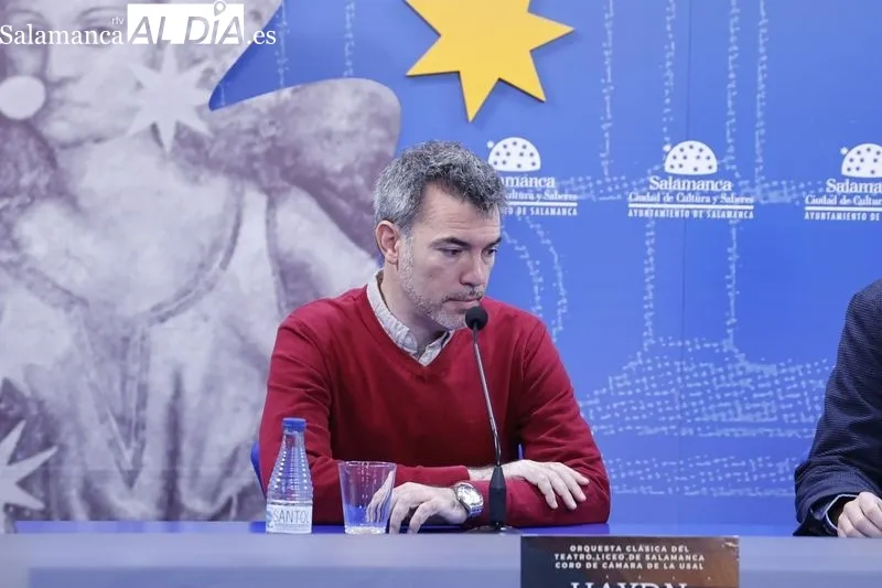 Presentación en la Sala de la Palabra del concierto de la Orquesta Clásica del Teatro Liceo programado este sábado en el CAEM, en homenaje a Santa Cecilia. Foto de David Sañudo