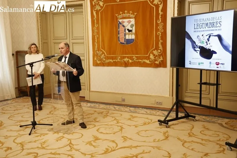 Presentación en el Ayuntamiento de la VII Semana de las Legumbres. Foto de David Sañudo
