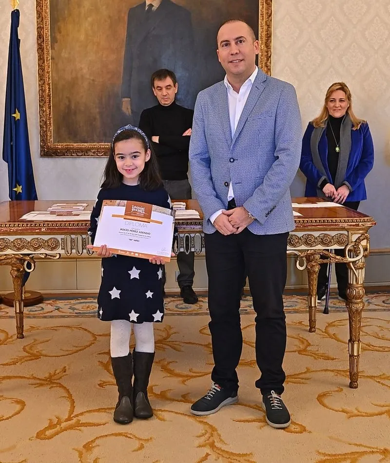 Entrega esta mañana de los premios a los ganadores en el certamen de dibujo escolar Zacarías González, organizado por el Ayuntamiento de Salamanca