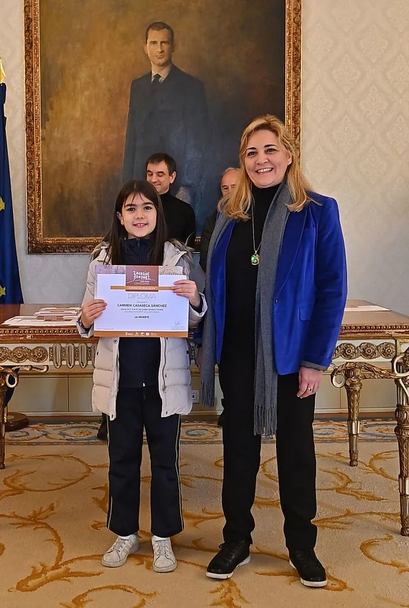 Entrega esta mañana de los premios a los ganadores en el certamen de dibujo escolar Zacarías González, organizado por el Ayuntamiento de Salamanca