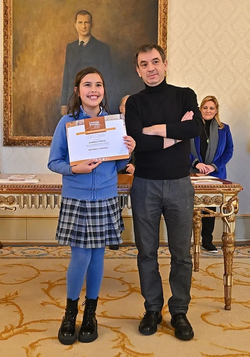 Entrega esta mañana de los premios a los ganadores en el certamen de dibujo escolar Zacarías González, organizado por el Ayuntamiento de Salamanca