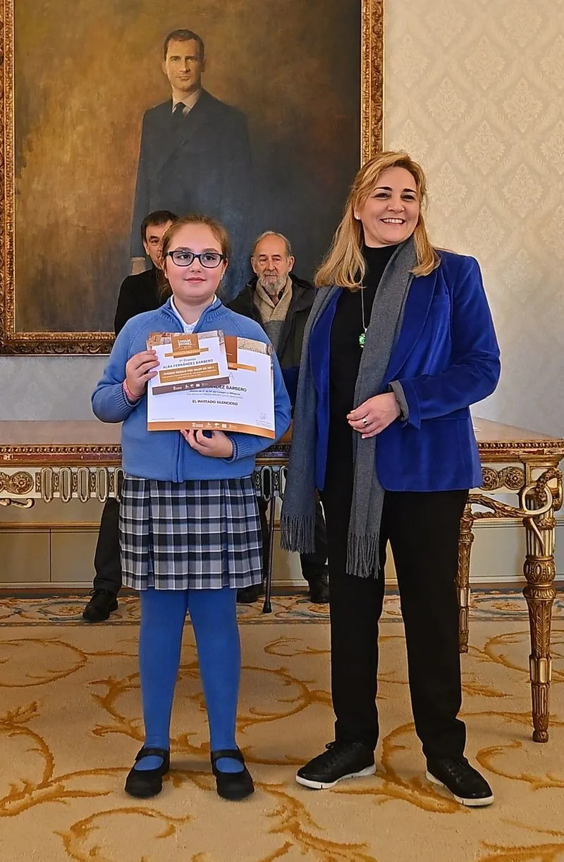 Entrega esta mañana de los premios a los ganadores en el certamen de dibujo escolar Zacarías González, organizado por el Ayuntamiento de Salamanca