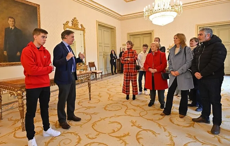 Recepción a Samuel Rivas, campeón del mundo de pádel de menores, en el Ayuntamiento de Salamanca