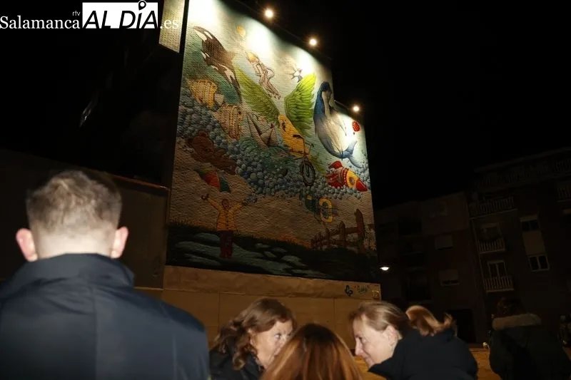 Inauguración del mural 'Sueña' en Santa Marta en homenaje a Javi Gallo, niño afectado de Piel de Mariposa. Fotos: David Sañudo