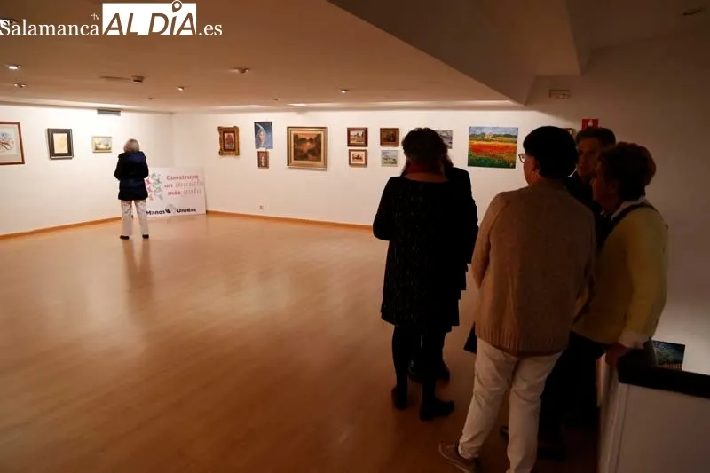 Una Exposición de Artistas Salmantinos a favor de Manos Unidas | FOTOS: David Sañudo 
