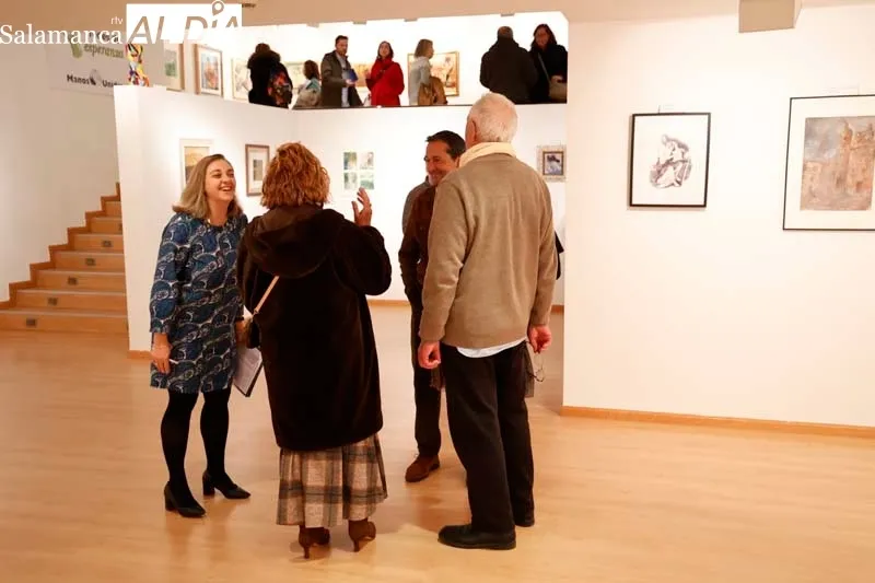 Una Exposición de Artistas Salmantinos a favor de Manos Unidas | FOTOS: David Sañudo 