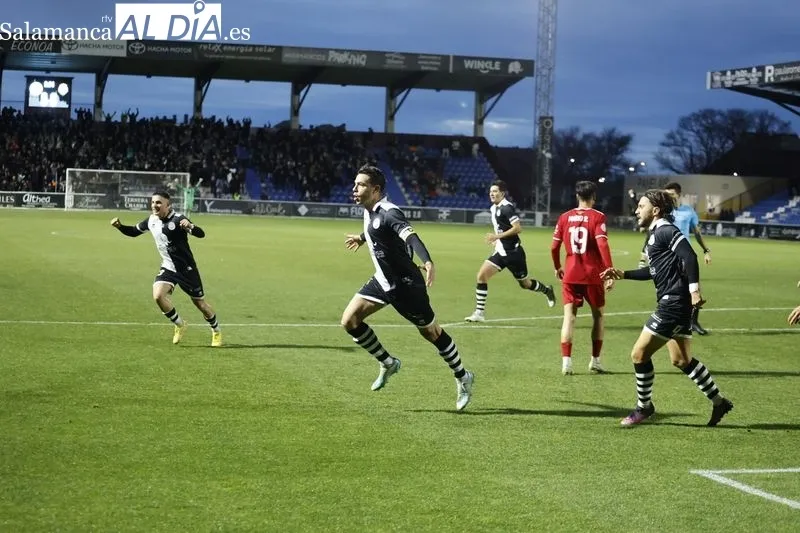 Ramiro celebra el 1-0 / David Sañudo