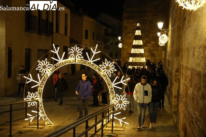 Encendido de las luces de Navidad en Salamanca