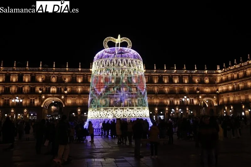 Iluminación navideña en Salamanca. Fotos: David Sañudo