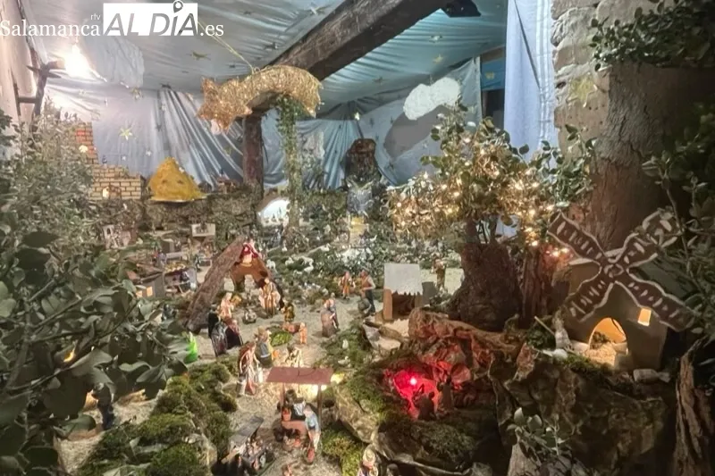 Belén de la familia Poveda que puede verse en la calle Bebedero