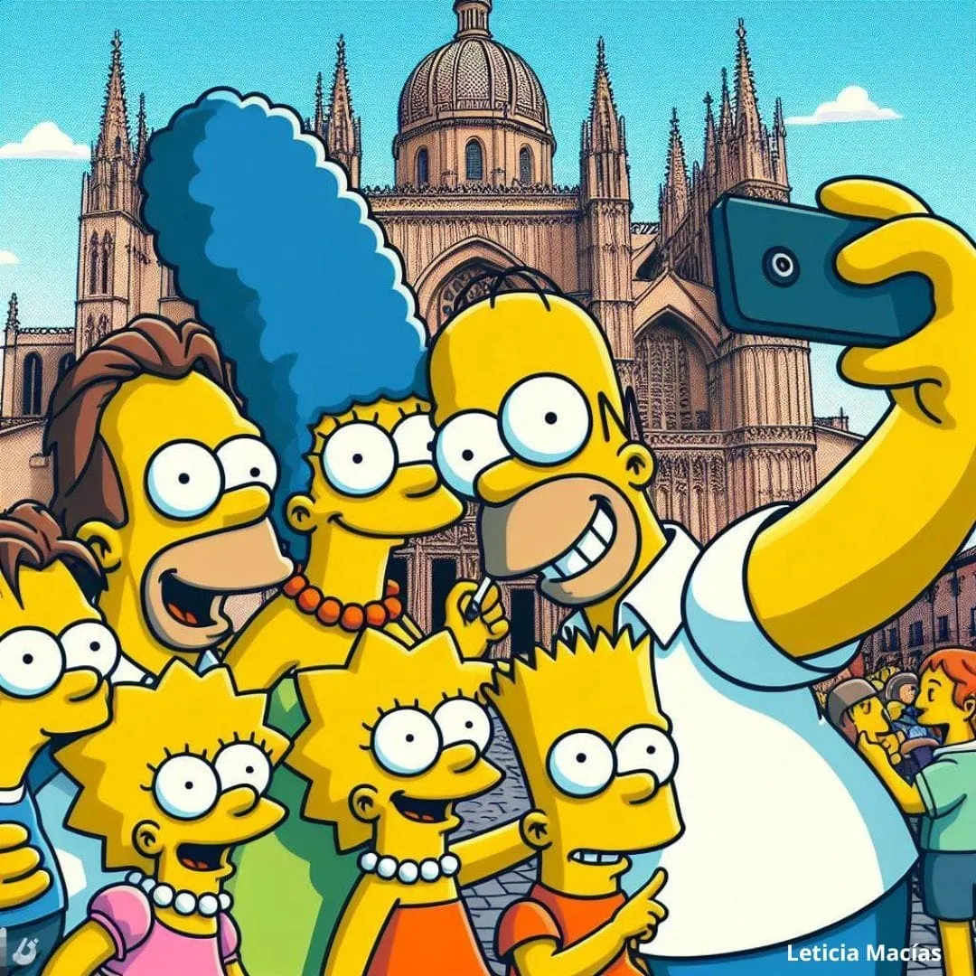 Los Simpson ‘visitan’ Salamanca y disfrutan del Carnaval del Toro de Ciudad Rodrigo 
