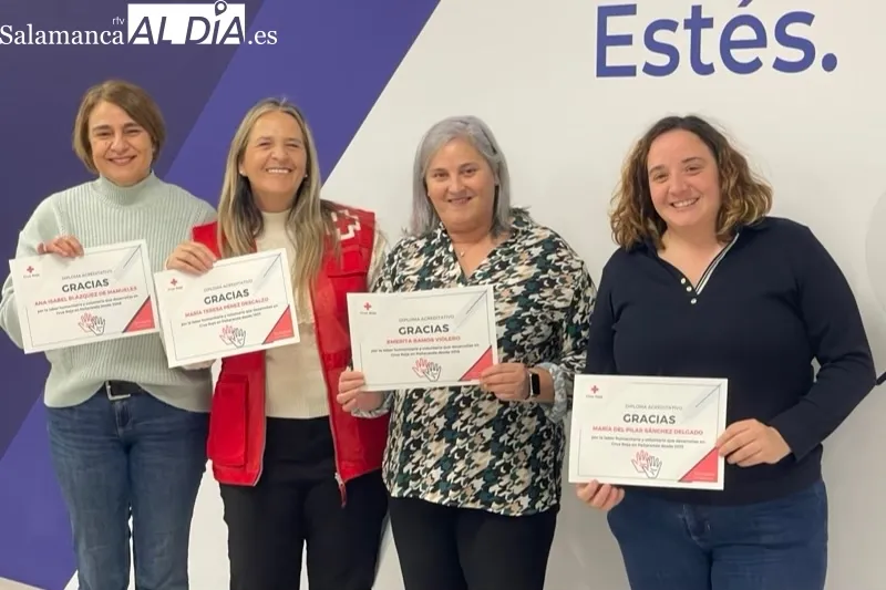 La Asamblea de Cruz Roja en Peñaranda ha reconocido este viernes la labor de los voluntarios 
