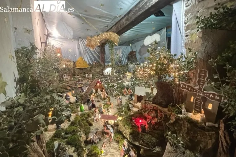 Belén de la familia Poveda que puede verse en la calle Bebedero