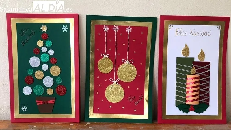 Foto 2 - Los alumnos de Atenci&oacute;n Sociosanitaria en Lumbrales felicitan la Navidad a entidades y usuarios