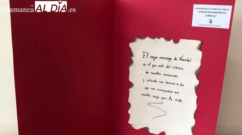 El alumnado de la AFE sociosanitaria ha elaborado tarjetas navideñas