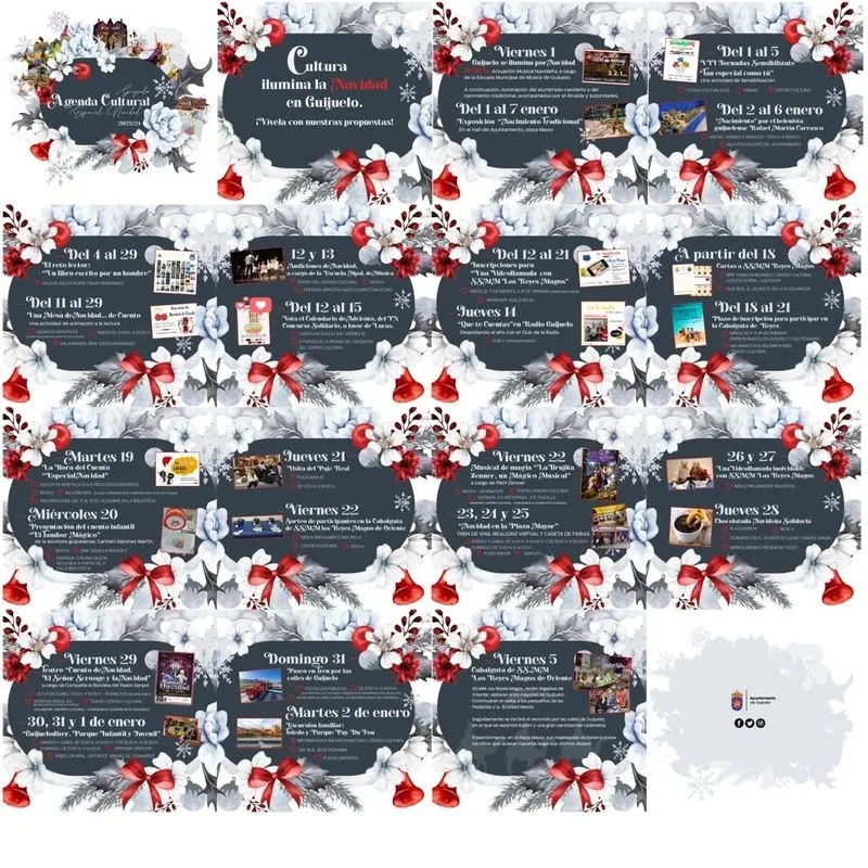 Presentación de la agenda cultural navideña en Guijuelo.
