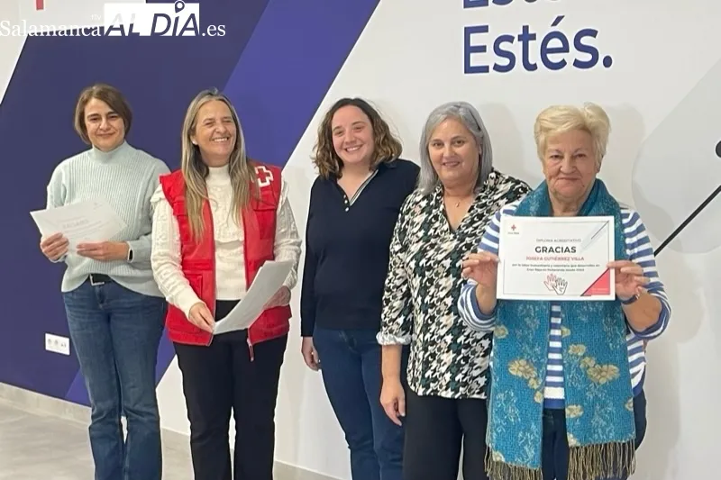 La Asamblea de Cruz Roja en Peñaranda ha reconocido este viernes la labor de los voluntarios 