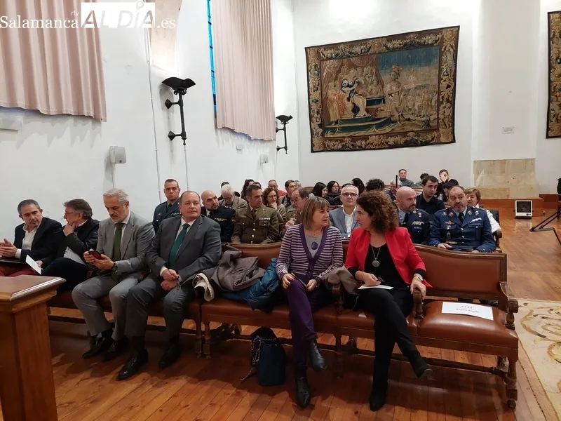 Acto en el Aula Salinas del Edificio de Escuelas Mayores de la Universidad de Salamanca por el 75 Aniversario de los Derechos Humanos. 