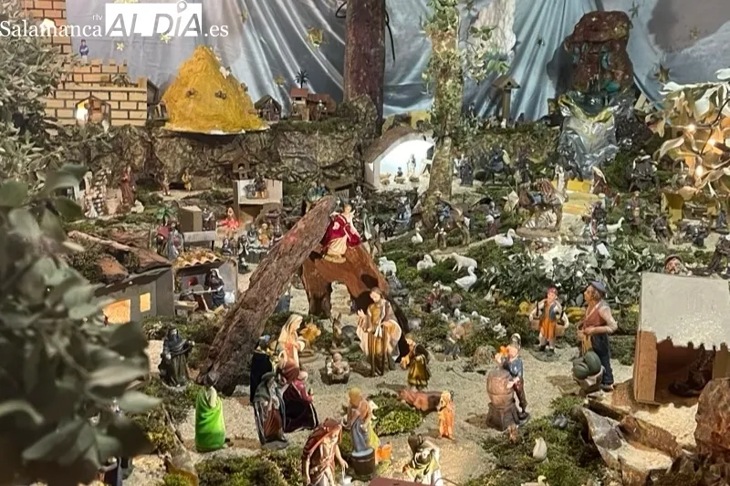 Belén de la familia Poveda que puede verse en la calle Bebedero