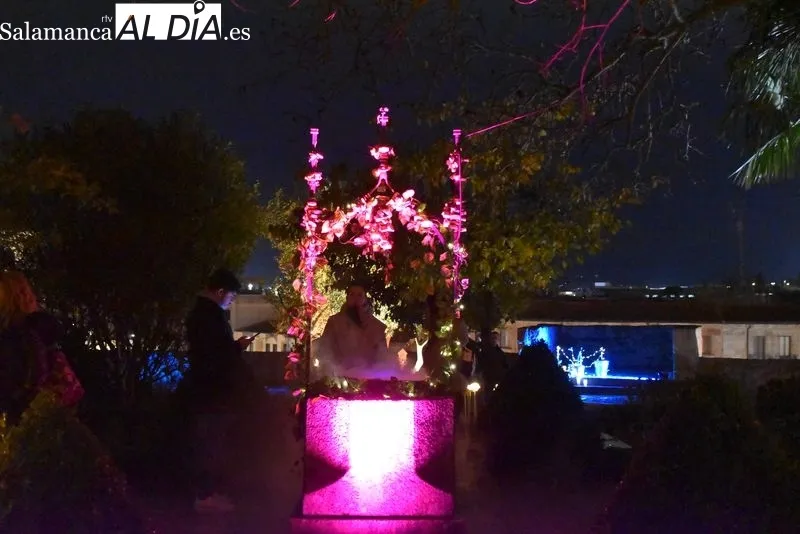 Iluminación en el Huerto de Calixto y Melibea. Fotos: Ángel Merino.